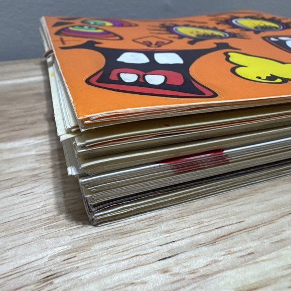 Vintage Halloween Pumpkin Face Stickers & The Egg Folks Stickers 1980s - Picture 10 of 13